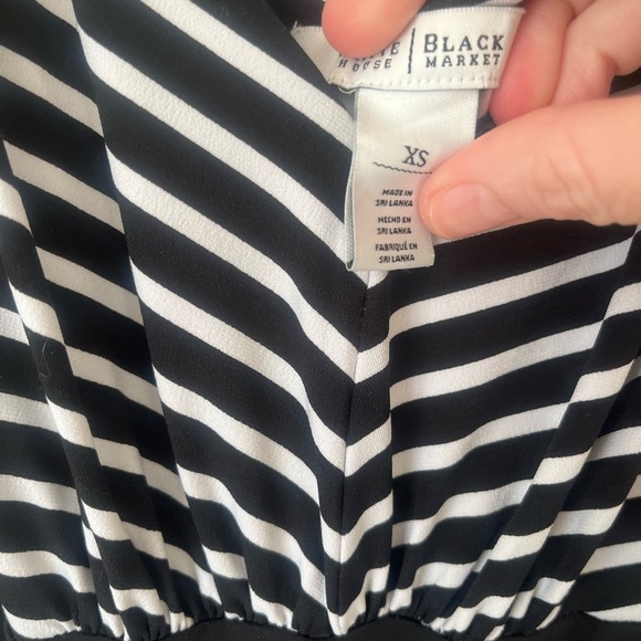 WHBM Black & White Maxi Dress - Picture 2 of 3